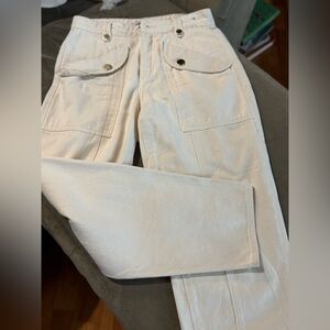 Corelle Women's Cream High Rise Jeans